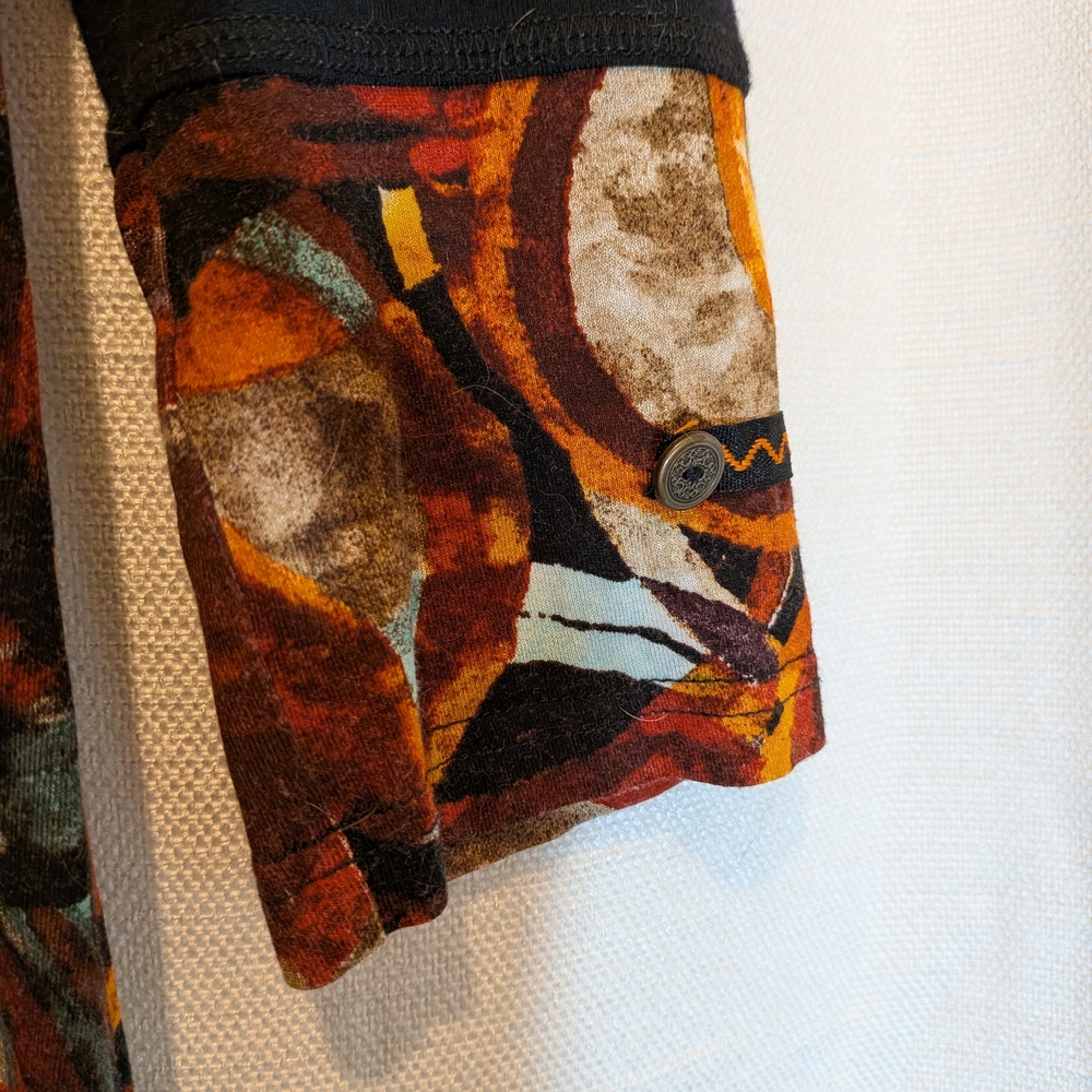 Linea Domani Multi Color Abstract Tunic - Picture 5 of 12
